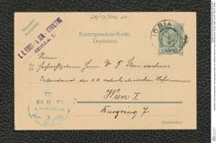 Nachlass Franz Steindachner, Korrespondenz-Karte von Wilhelm Pohl an Franz Steindachner (18.06.1906), Inv.Nr. 402.01, Seite 1
